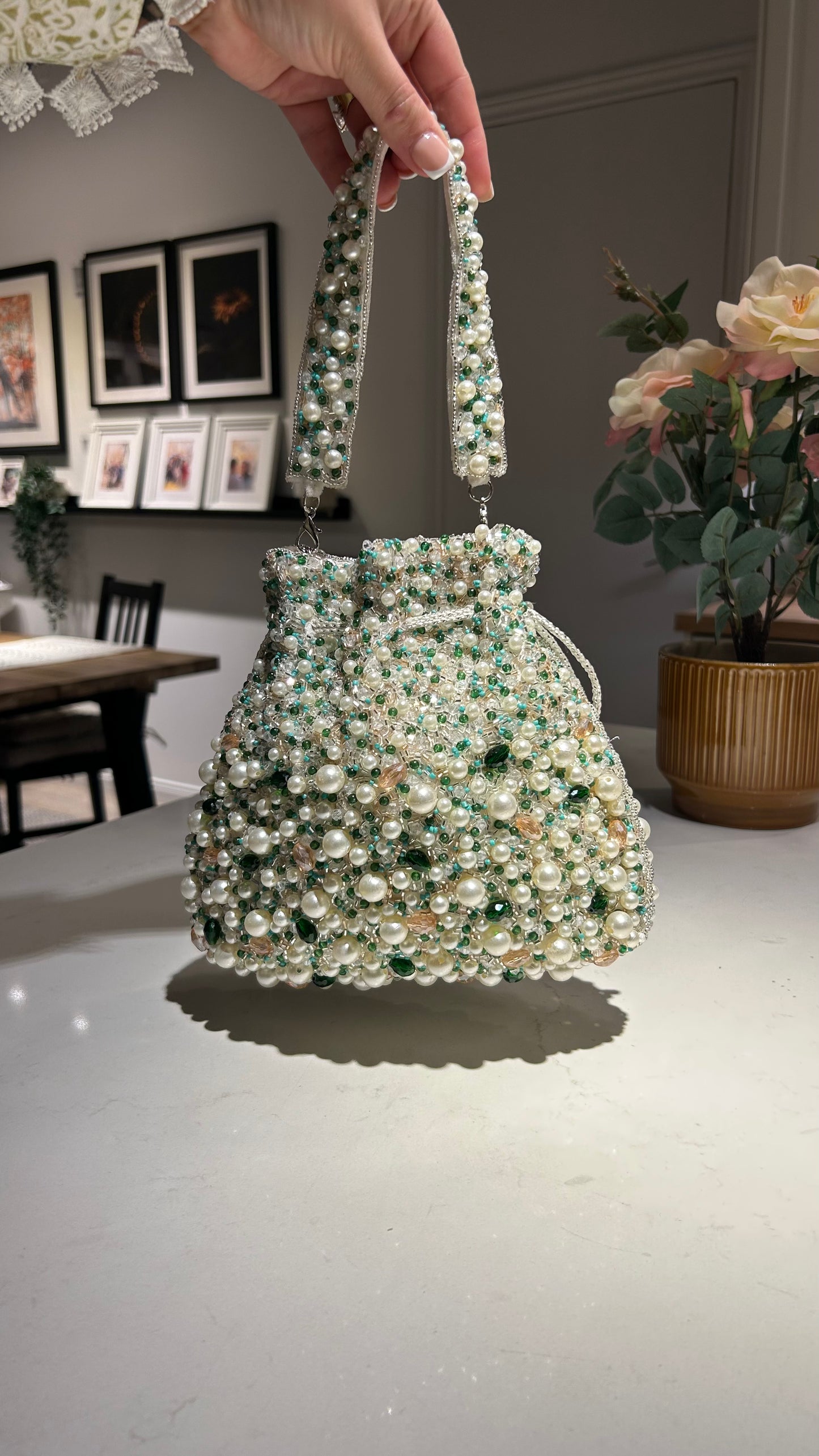 Naaz Pearl Potli Bag