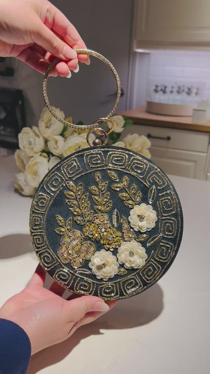 Flora Round Clutch